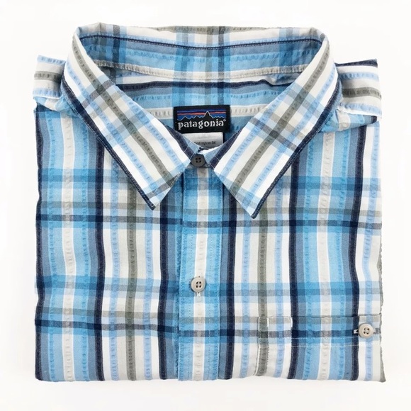 Patagonia Other - Patagonia Plaid Short Sleeve Button Down Sz XL
